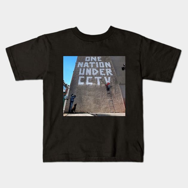 CCTV by banksy Kids T-Shirt by Respire